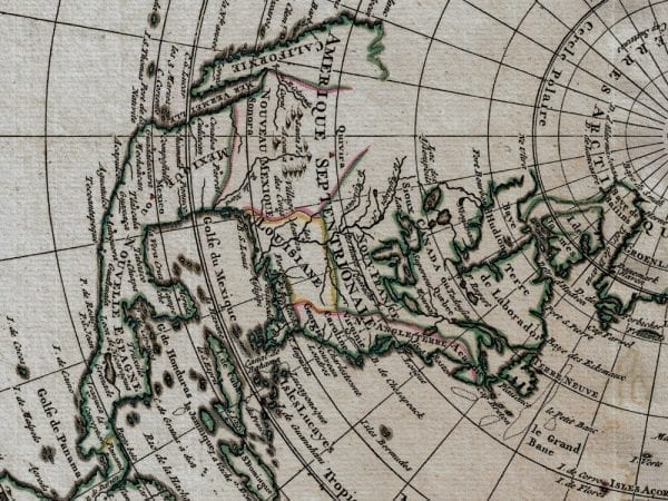Northern Hemisphere 1741 Antique Map