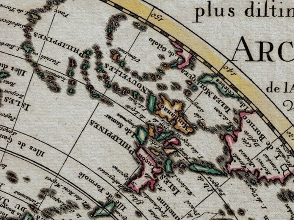 Northern Hemisphere 1741 Antique Map