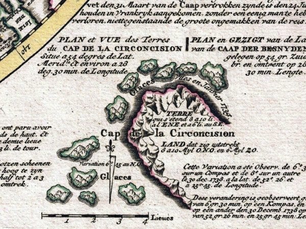 Southern Hemisphere 1741 Antique Map