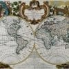 Le Rouge World Map 1744 Antique Map