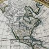 Le Rouge World Map 1744 Antique Map
