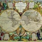 Nolin World Map 1755 Antique Map