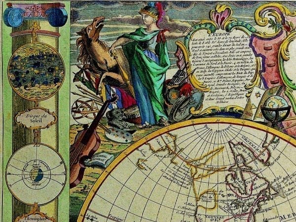 Nolin World Map 1755 Antique Map