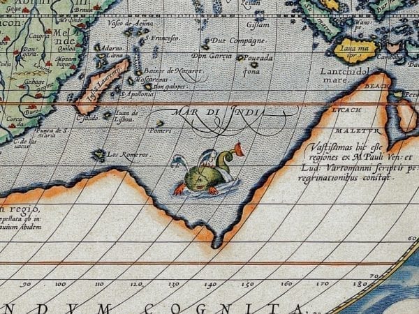 Ortelius World Map 1570 Antique Map