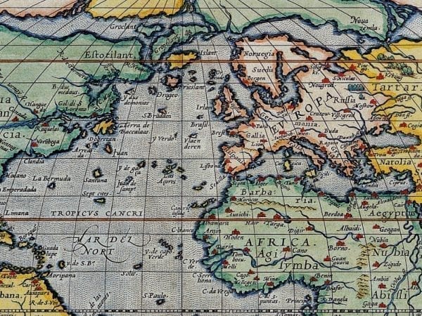 Ortelius World Map 1570 Antique Map