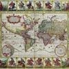 Piscator World Map 1652 Antique Map
