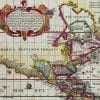 Piscator World Map 1652 Antique Map