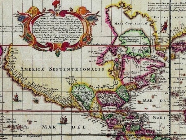 Piscator World Map 1652 Antique Map