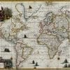 Van Keulen World Map 1728 Antique Map