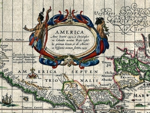 Blaeu World Map 1635 Antique Map