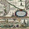 Blaeu World Map 1635 Antique Map