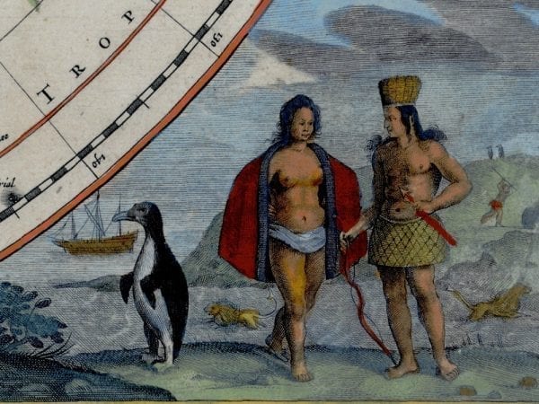 The South Pole 1638 Antique Map