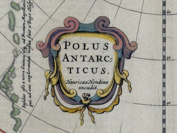 The South Pole 1638 Antique Map