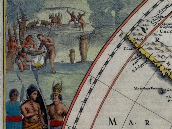 The South Pole 1638 Antique Map