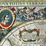 Hondius World Map 1641 Antique Map