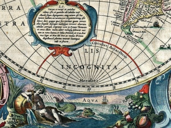 Hondius World Map 1641 Antique Map