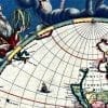 Blaeu World Map 1664 Antique Map