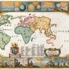 The World in 1681 Antique Map