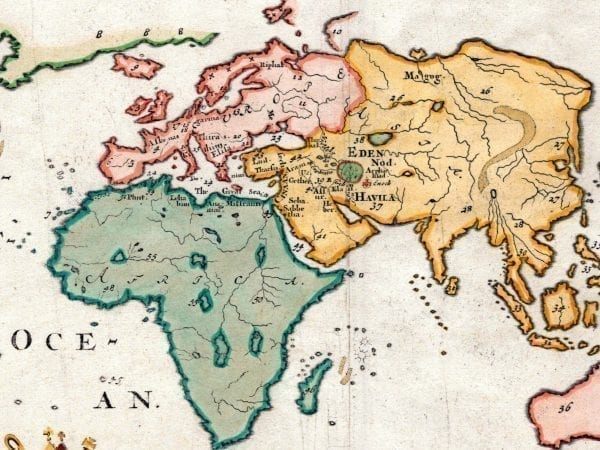 The World in 1681 Antique Map