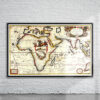Vintage Map of Africa 1690 Antique Map
