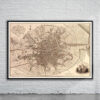 Vintage Map of Dublin 1797