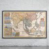 Vintage Map of the East Indies Antique Map