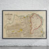 Vintage Map of the San Francisco Fire 1906 Antique Map