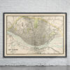 Vintage Map of St. Louis 1898 Antique Map