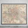 Vintage Map of Berlin 1903 Antique Map