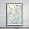 Vintage Map of Charleston 1898 Antique Map