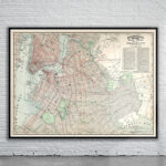 Vintage Map of Brooklyn 1897 Antique Map