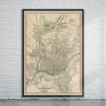 Vintage Map of Cincinnati 1898 Antique Map