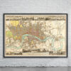 Vintage Map of London 1816 Antique Map
