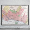 Vintage Map of Montreal 1898 Antique Map