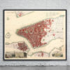 Vintage Map of New York 1852 Antique Map