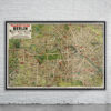 Vintage Map of Berlin 1906 Antique Map