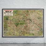 Vintage Map of Berlin 1906 Antique Map
