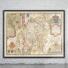 Vintage Map of Westmoreland Antique Map