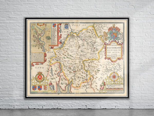 Vintage Map of Westmoreland Antique Map