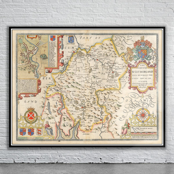 Vintage Map of Westmoreland Antique Map