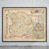 Vintage Map of Essex Antique Map