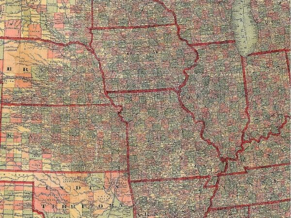 Vintage Map of the United States - AM56 2 600x449 