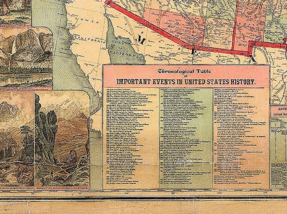 Vintage Map of the United States - AM56 3