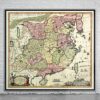 Vintage Map of China 1709 Antique Map