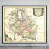 Vintage Map of Persia 1722 Antique Map