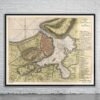 Vintage Map of the City of Havana 1763 Antique Map