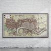 Vintage Map of London 1797 Antique Map