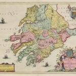 Vintage Map of Munster 1665